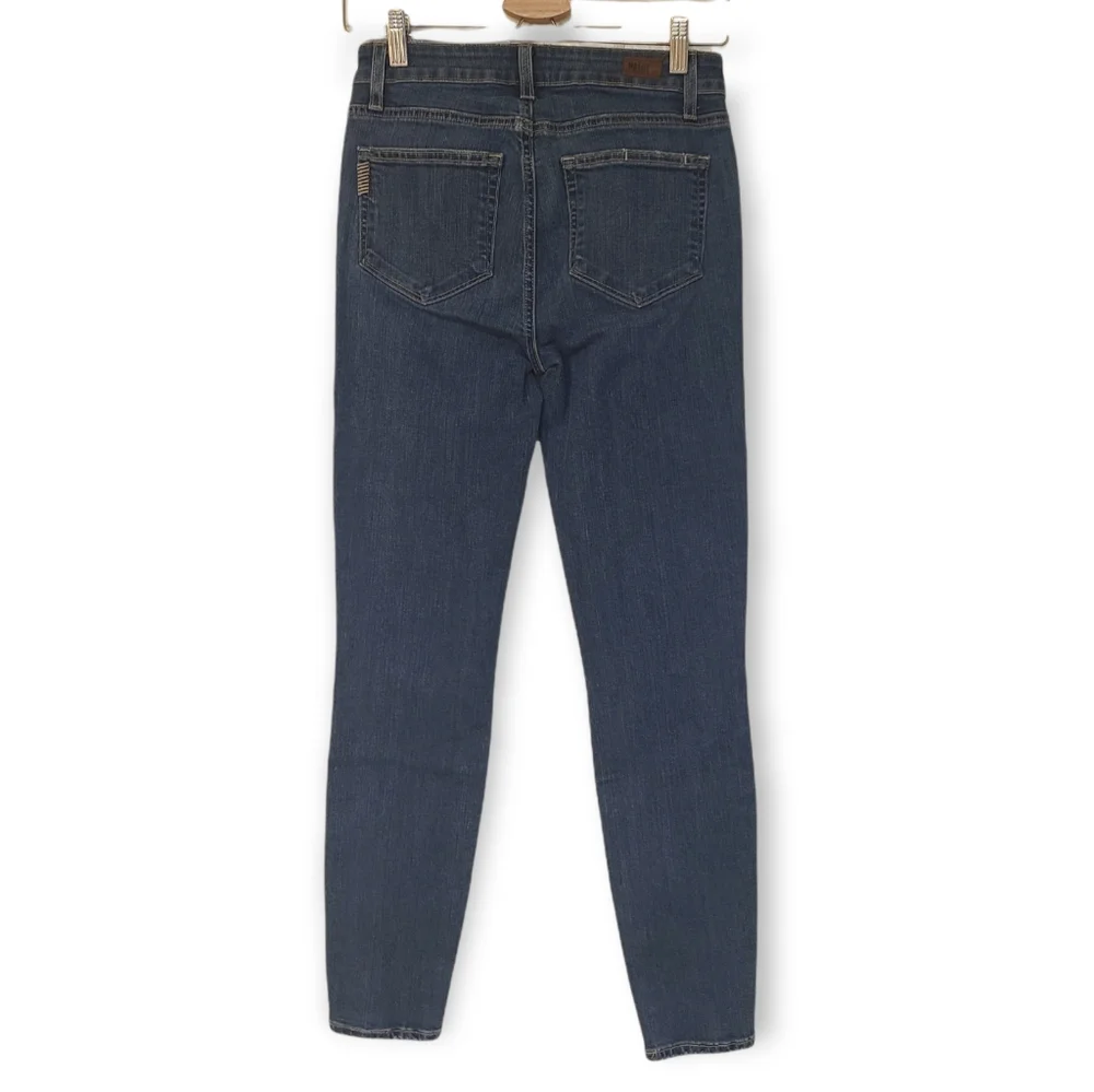 PAIGE Hoxton Ankle Distressed Cropped Skinny Jeans